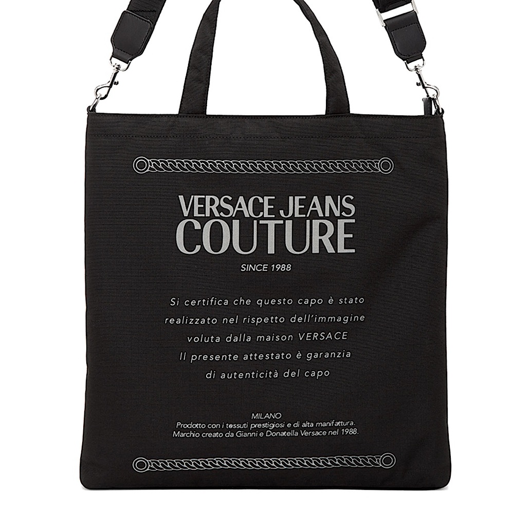 Versace Jeans Etichetta Print Tote Bag - Picture 2 of 12